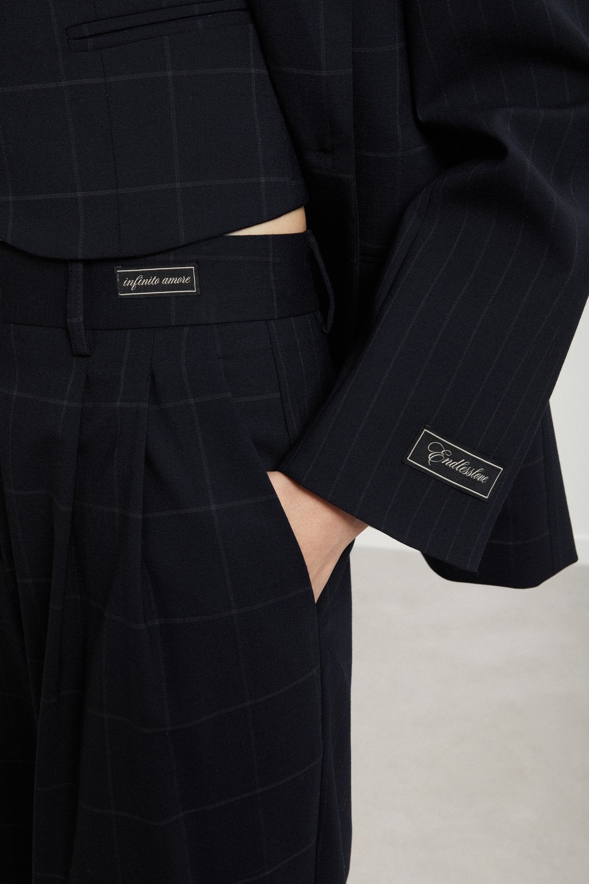 OTTOD'AME - BLAZER BLUE PINSTRIPE