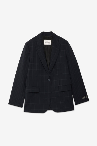 OTTOD'AME - BLAZER BLUE PINSTRIPE