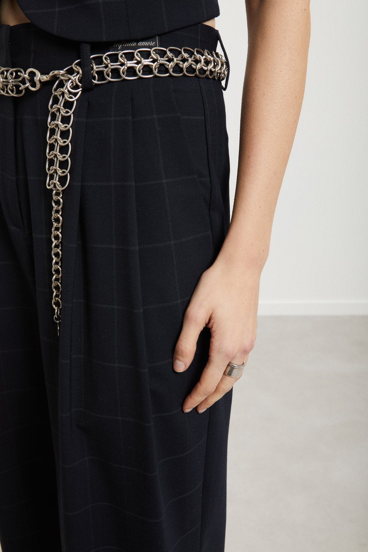 OTTOD'AME - BLUE PINSTRIPE PANTS