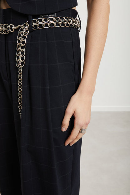 OTTOD'AME - BLUE PINSTRIPE PANTS