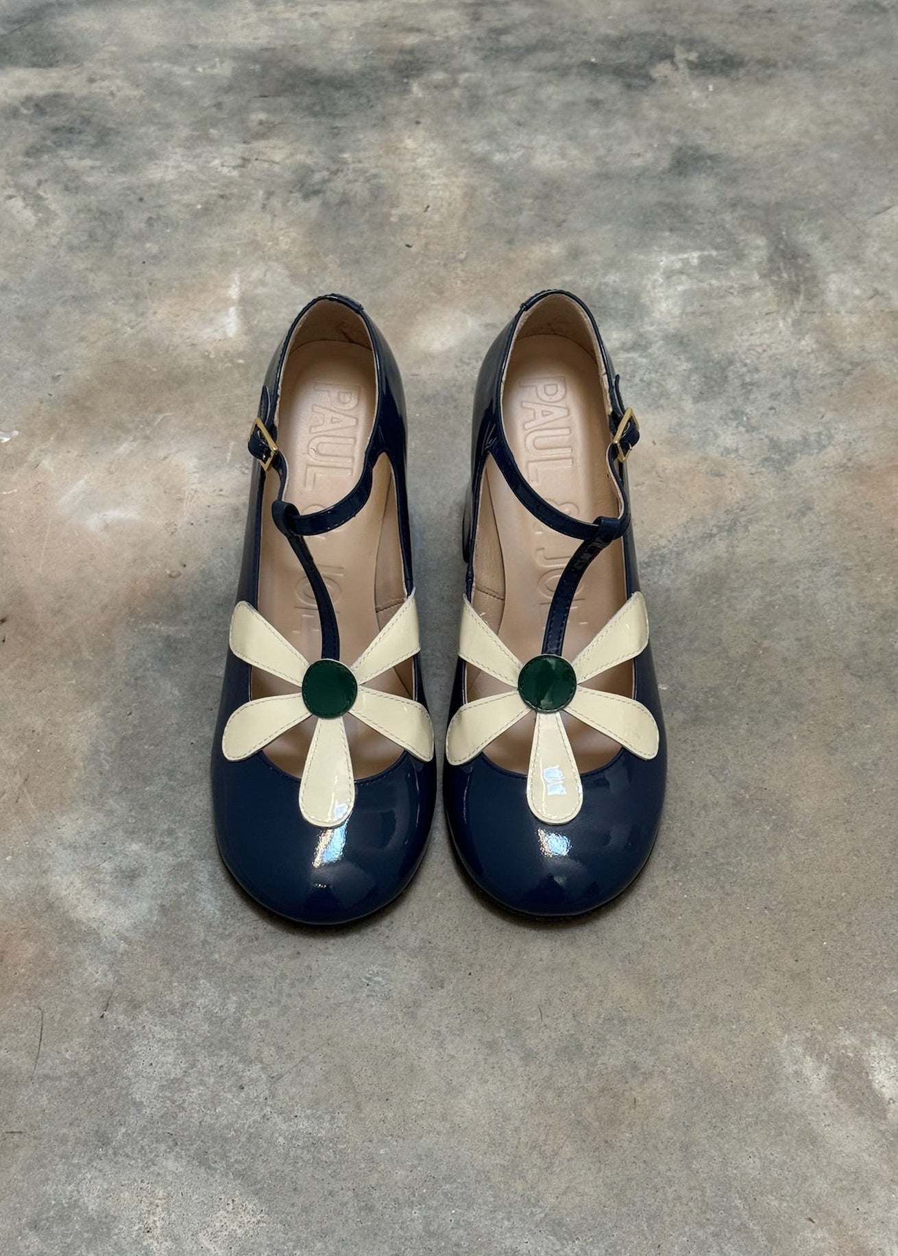 PAUL & JOE - DAISY HEELS MARINE
flower heels navy paul and joe
