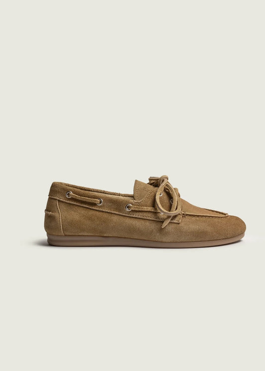 POSA - BOAT LOAFER BRUSHED SUEDE TAN