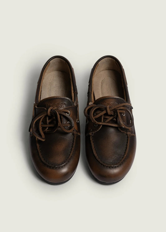 BOAT LOAFER BRUSHED COFFEE