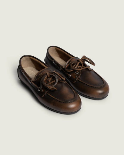 BOAT LOAFER BRUSHED COFFEE