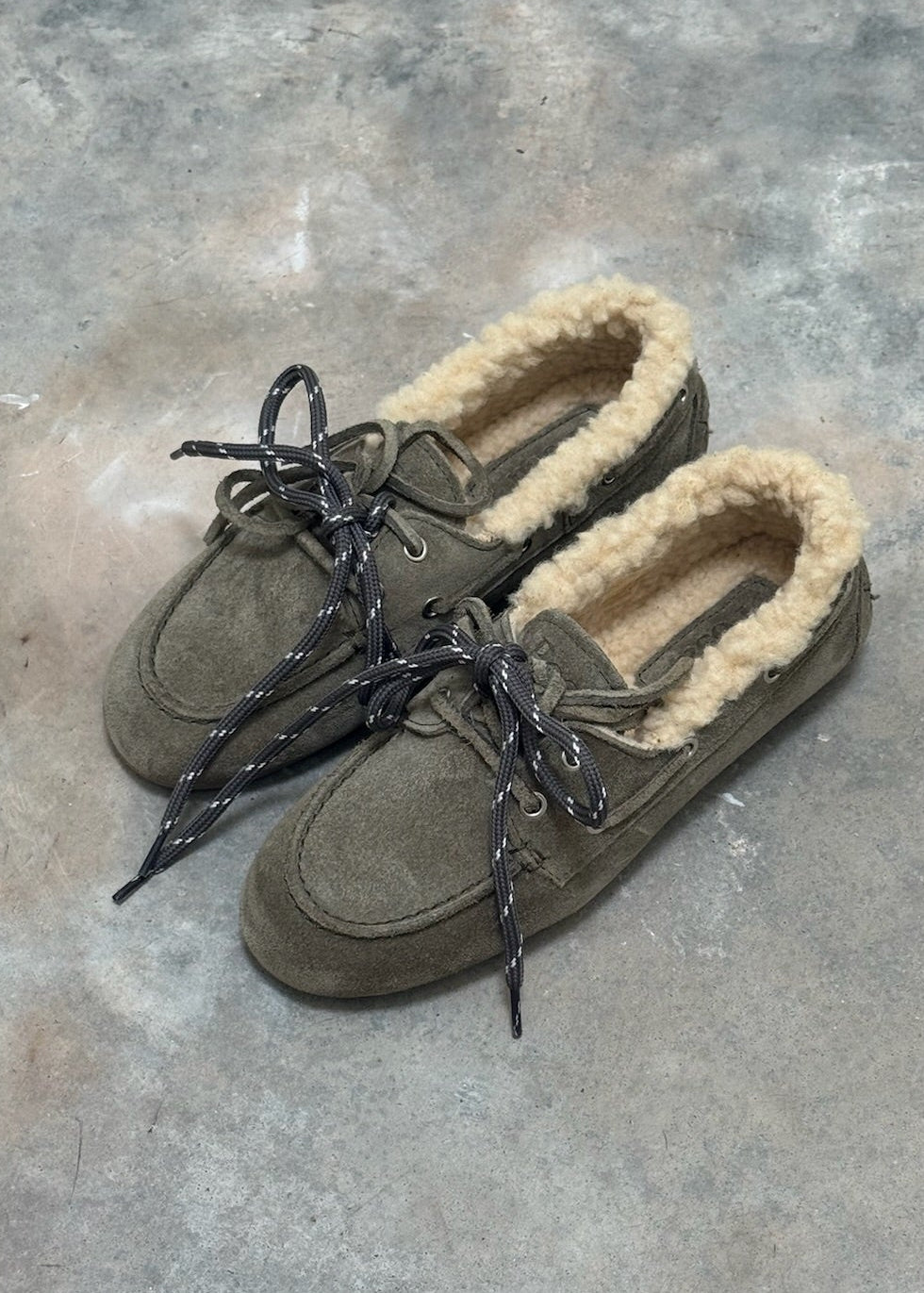 POSA - LOAFER BRUSHED FUR  KHAKI