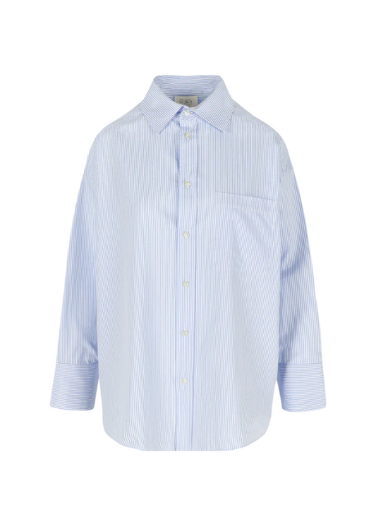 MILANO CHEMISE POPELIN L.BLUE STRIPE