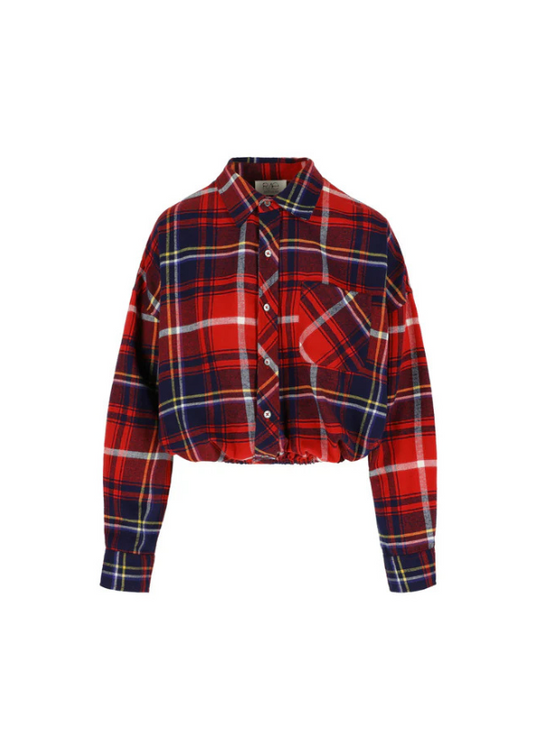 RAE - COLETTE SHIRT RED/NAVY