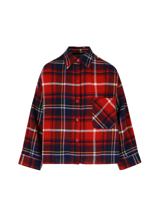 NIKI CHEMISE FLANEL RED