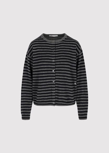 RAFF COLLECTIVE - ALIXE CARDIGAN RDC STRIPE GREY