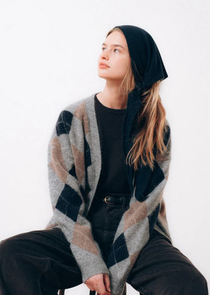 ROY CARDIGAN OVERSIZED V GREY