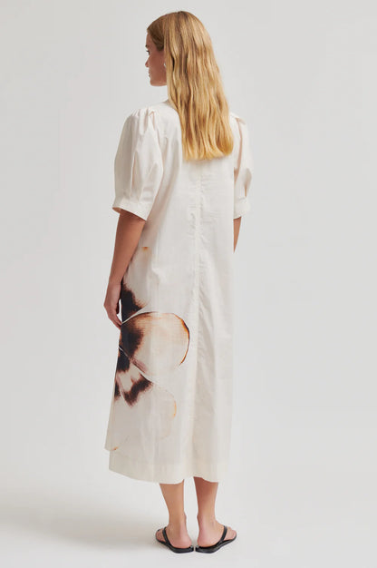 ADRIENNA MAXI DRESS ECRU PRINT