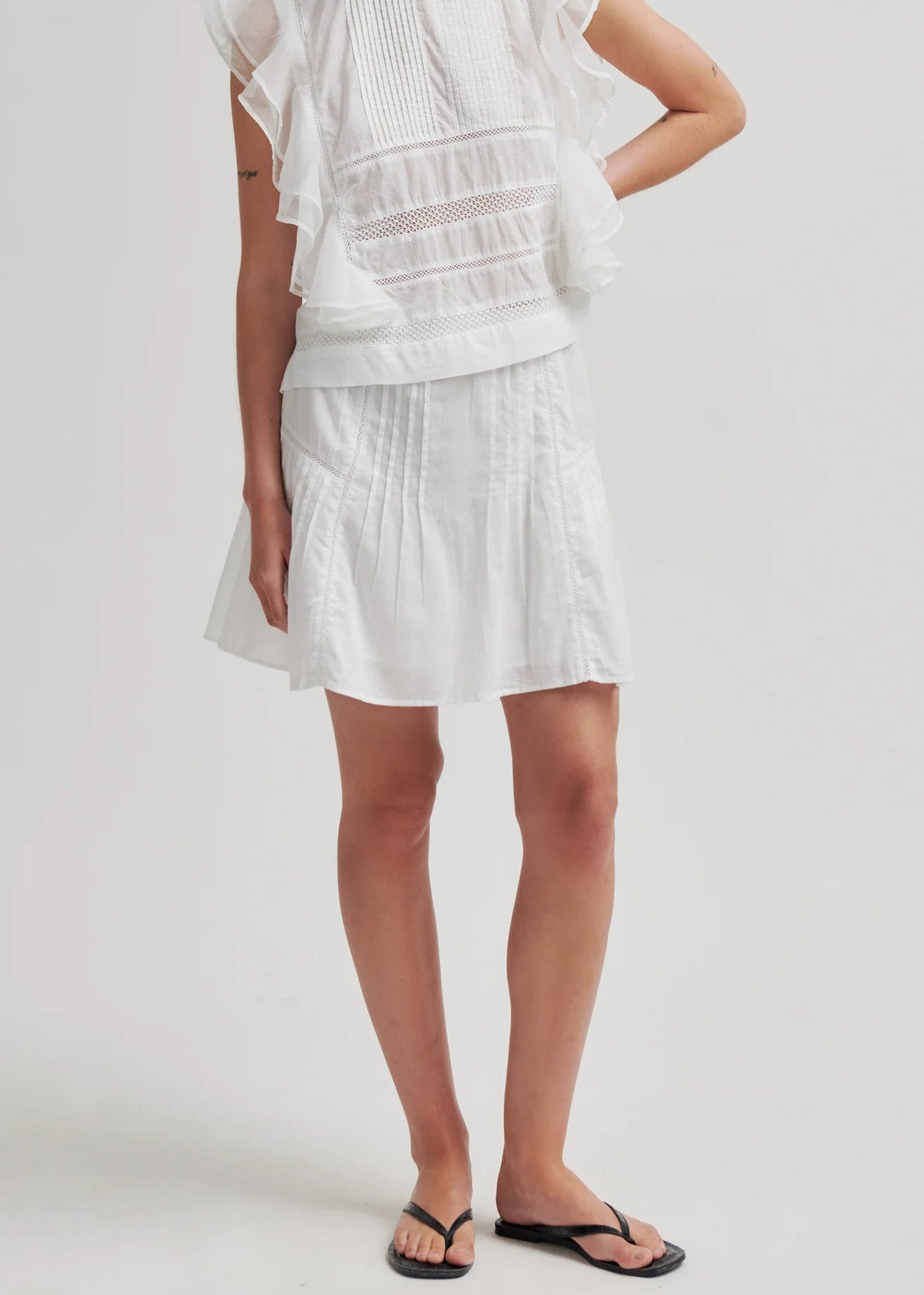 SECOND FEMALE - KRISTEL SKIRT WHITE