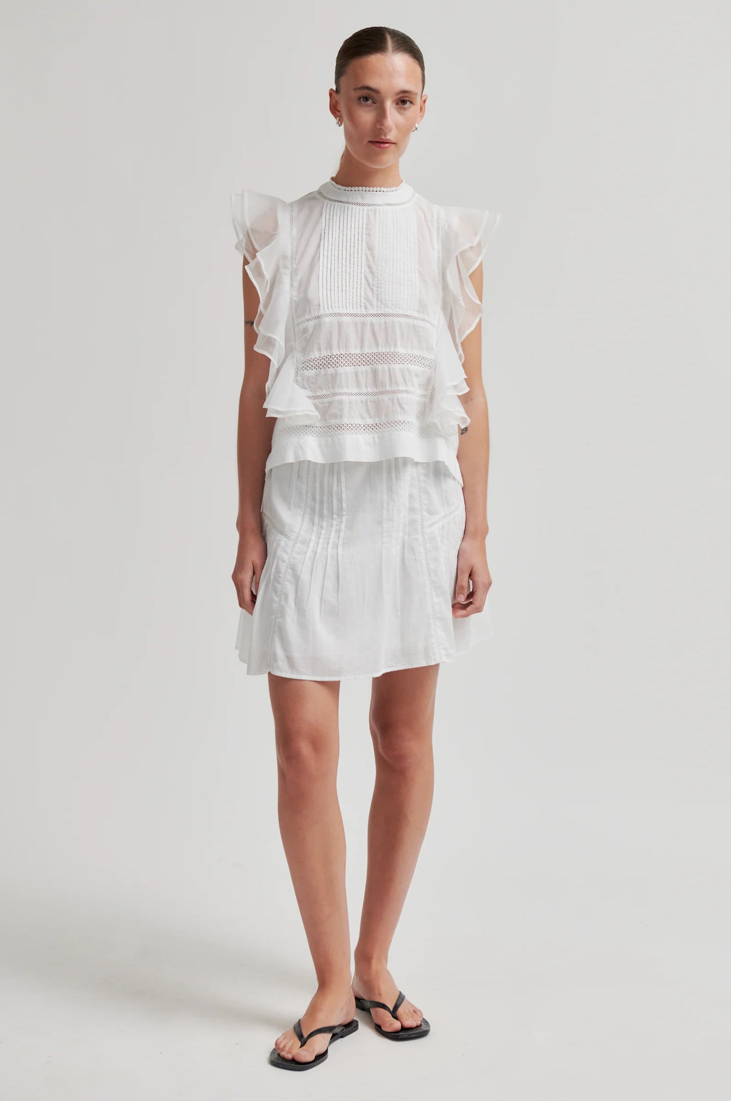 SECOND FEMALE - KRISTEL SKIRT WHITE