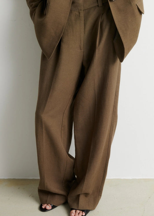 SECOND FEMALE - LINO CLASSIC PANTS KAKI