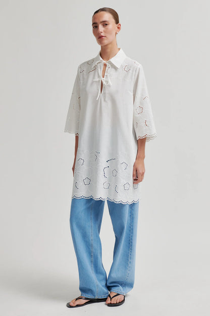 SECOND FEMALE - MILLEA TUNIC DRESS WHITE
