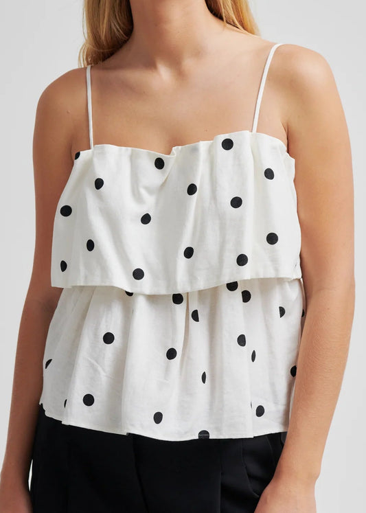 SALLY TOP OFFSHOULDER WHITE