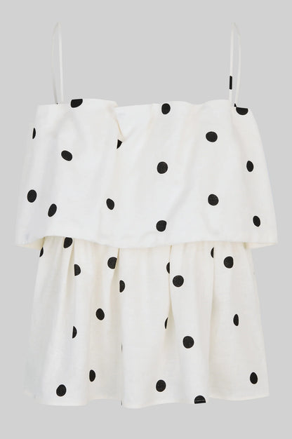 SALLY TOP OFFSHOULDER WHITE