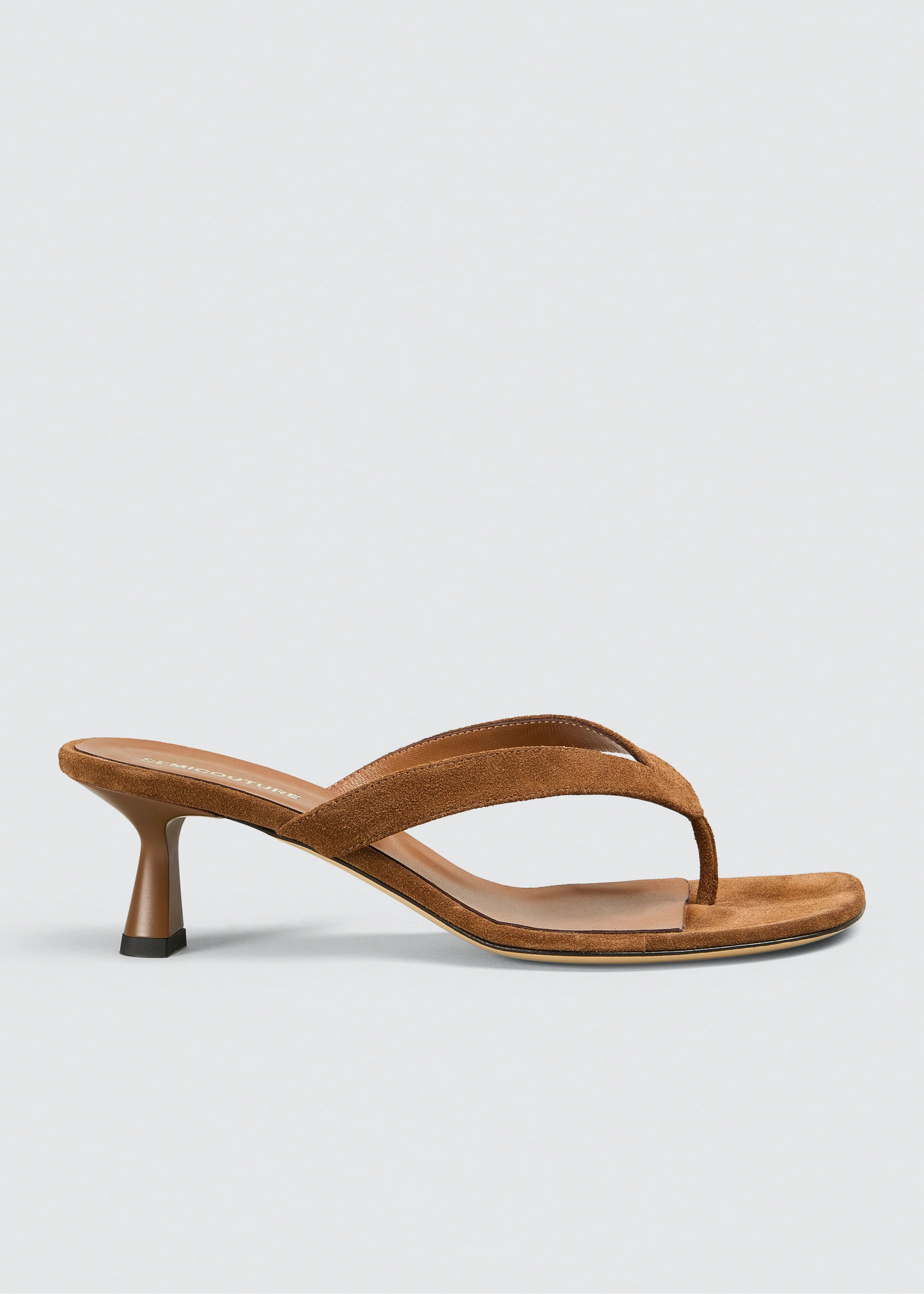 SEMICOUTURE REGAN SANDALS SUEDE BROWN