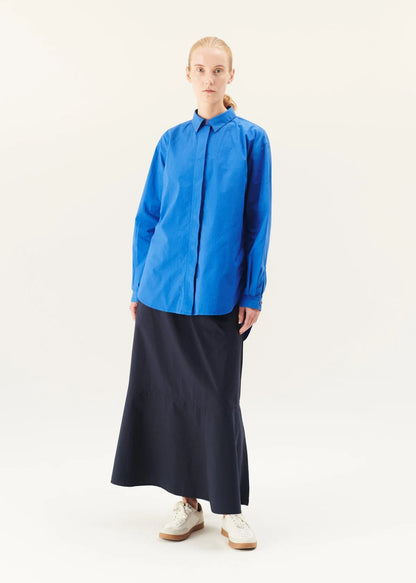 RUE DE TOKYO - Shelby shirt lapis blue profile