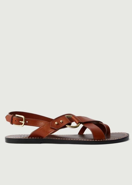 FLORENCE SANDAAL COGNAC