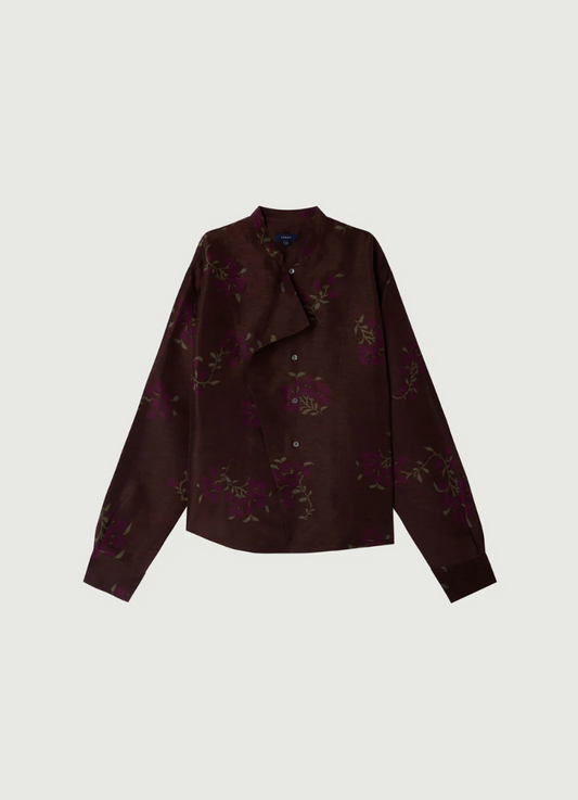 HAMPTON SHIRT BROWN/VIOLET