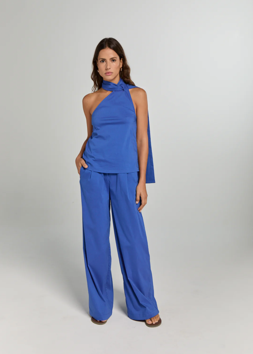 LIV THE LABEL - leonie pants indigo profile
