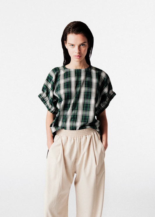 PEPPER TOP RDC MC GREEN/WHITE
