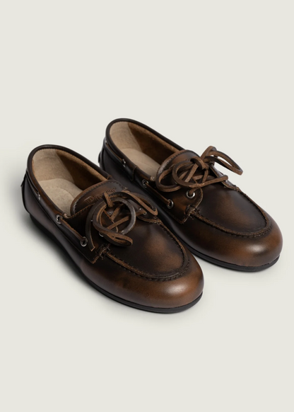 BOAT LOAFER brushed coffee