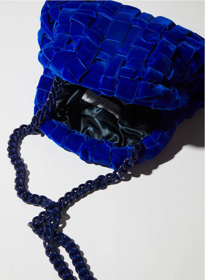 MARIA LA ROSA - SATIN MINI GAME NAVY
