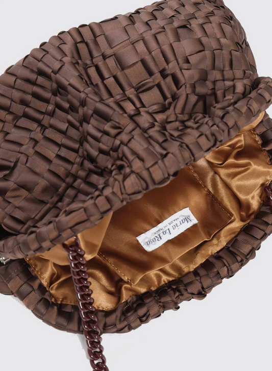 MARIA LA ROSA - SATIN GAME BROWN