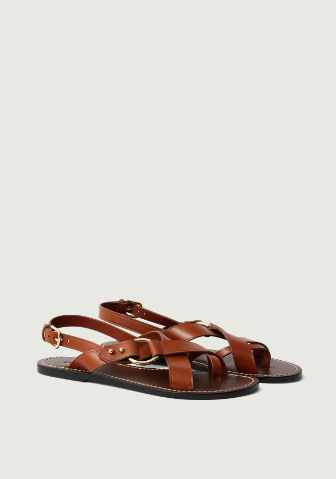 FLORENCE SANDAAL COGNAC