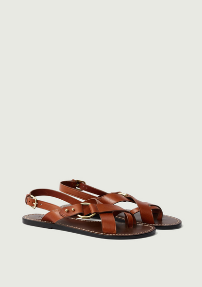 FLORENCE SANDAAL COGNAC