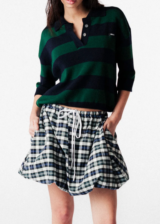 JOHNY - JESS BALLOON SKIRT BLUE/GREEN