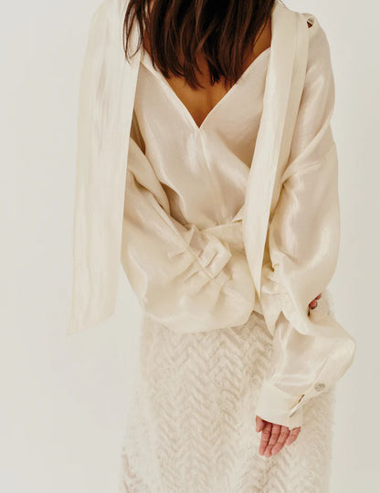 THE GARMENT - PORCHA SHIRT ECRU