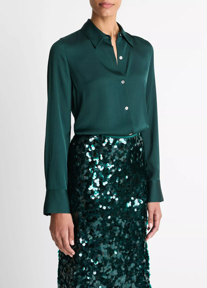 VINCE - SKIRT LUCITE GREEN