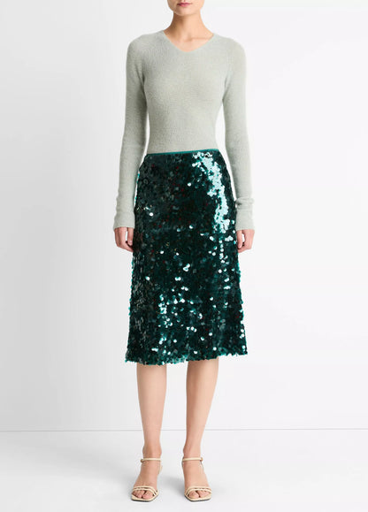 VINCE - SKIRT LUCITE GREEN