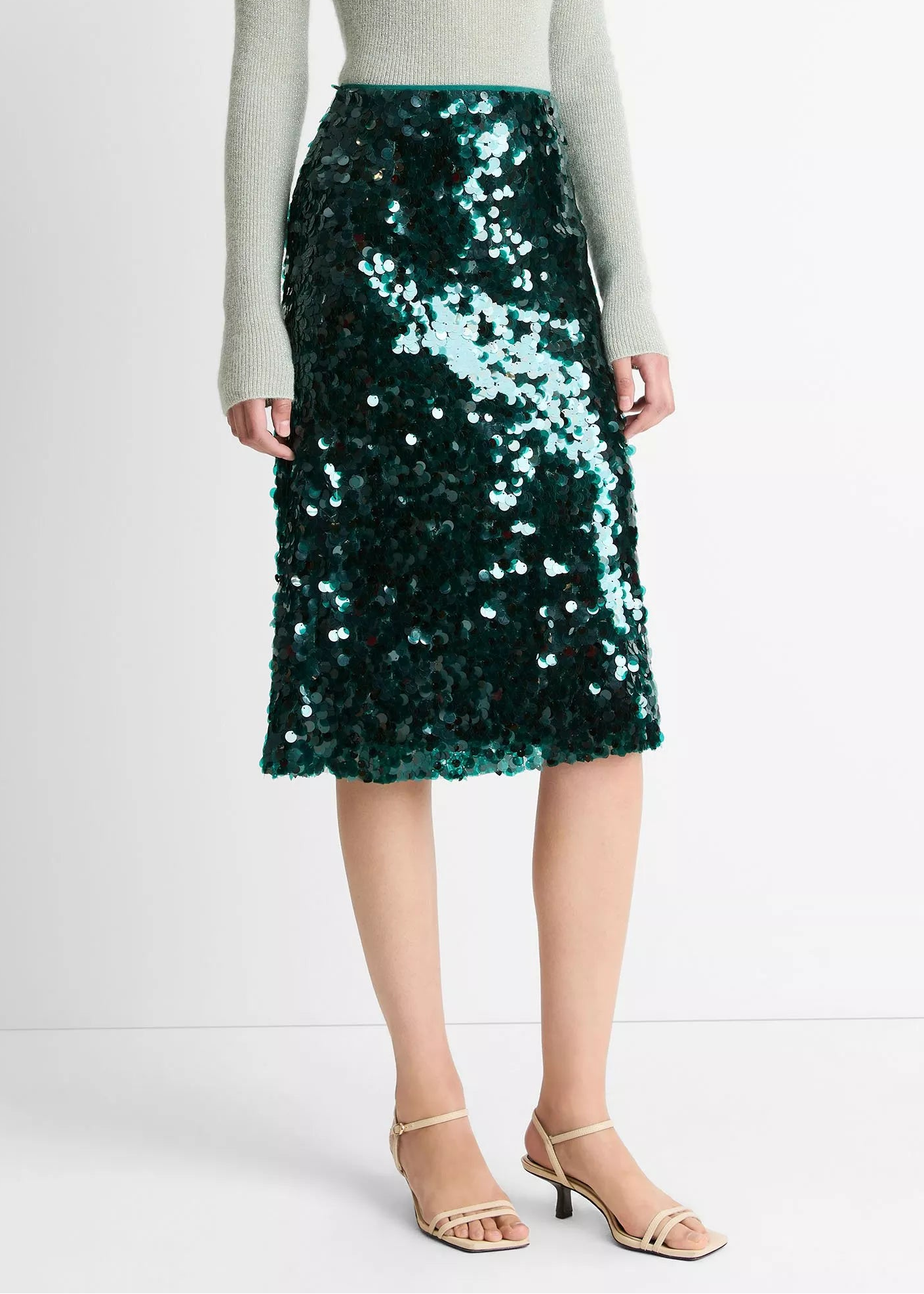 VINCE - SKIRT LUCITE GREEN