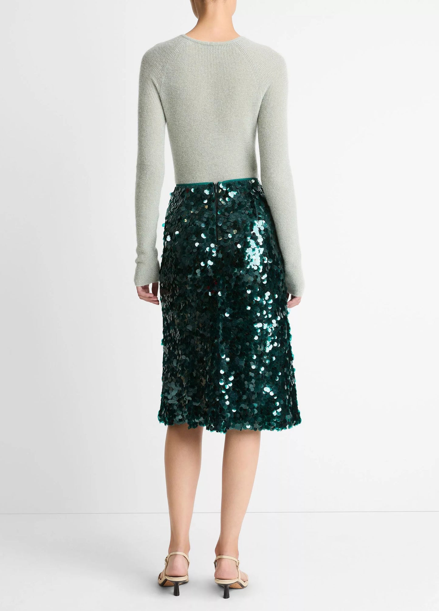 VINCE - SKIRT LUCITE GREEN