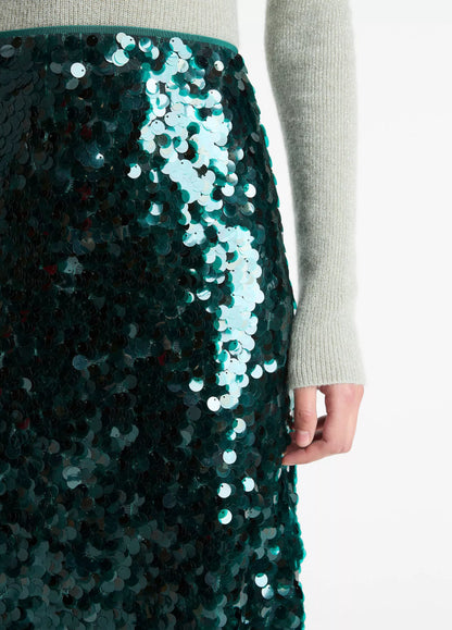 VINCE - SKIRT LUCITE GREEN