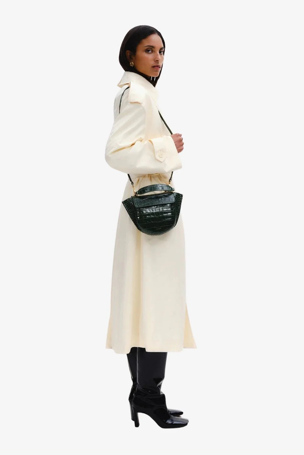 WANDLER - Hortensia Mini Olive Croco