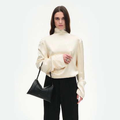 WANDLER - Penelope Slouch Noir Crust