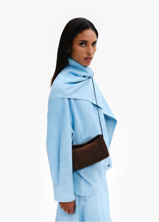 WANDLER - Penelope Slouch Mini Palissander Suede